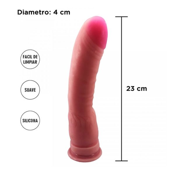 3704-3 DILDO BANANA CON SOPAPA CYBER