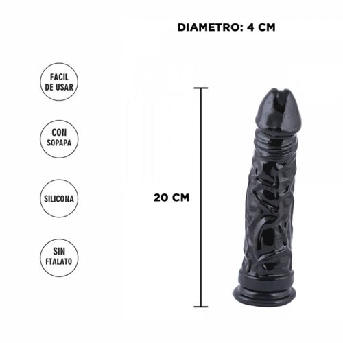 CONSOLADOR AMERICANO GRANDE NEGRO