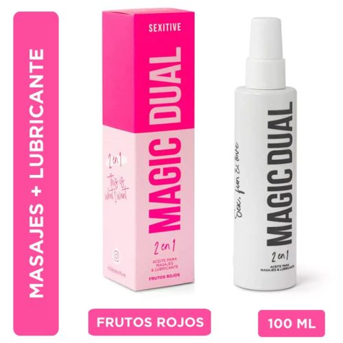 ACEITE PARA MASAJES Y LUBRICANTE AROMA FRUTOS ROJOS 130 ml
