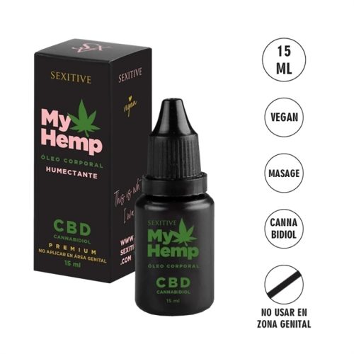 ÓLEO CORPORAL ESTIMULANTE CON CBD 15 ml