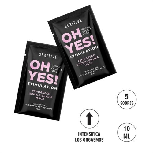 PACK 5 u CREMA ORGÁSMICA OH YES STIMULATION
