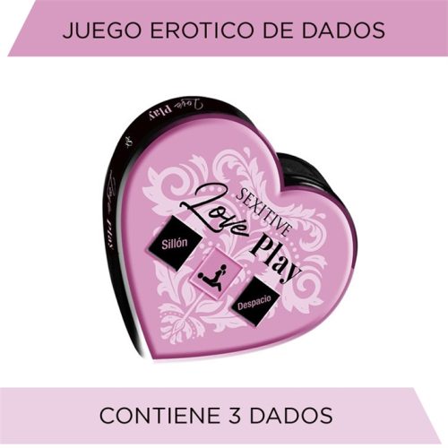 JUEGO DE TRES DADOS LOVE PLAY