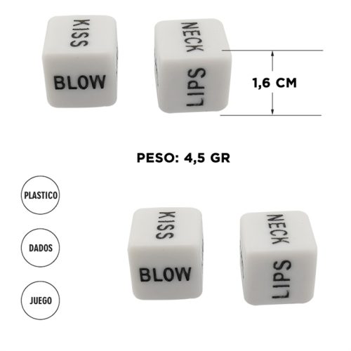 JUEGO DE DADOS ACCIÓN + PARTE DEL CUERPO