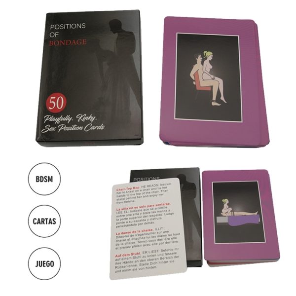 SS-LE-25146 JUEGO DE NAIPES BONDAGE 50 CARTAS