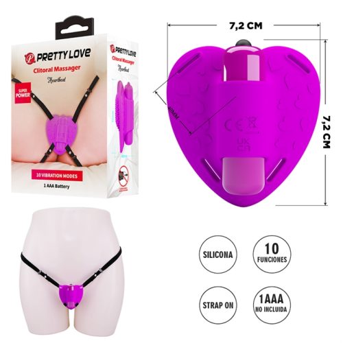 ESTIMULADOR VAGINAL 12 MODOS DE VIBRACIÓN Y CORREA SUJETADORA