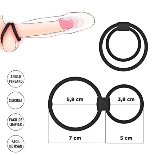 ANILLO PARA PENE Y TESTÍCULOS PARA RETRASAR EYACULACIÓN