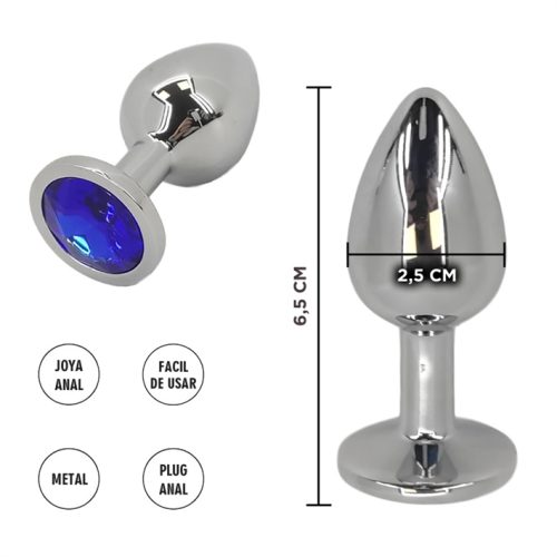 PLUG METAL JOYA AZUL