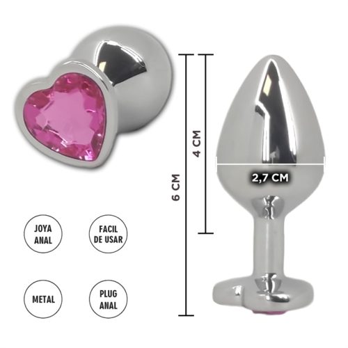 JOYA ANAL METÁLICA GEMINI ROSA