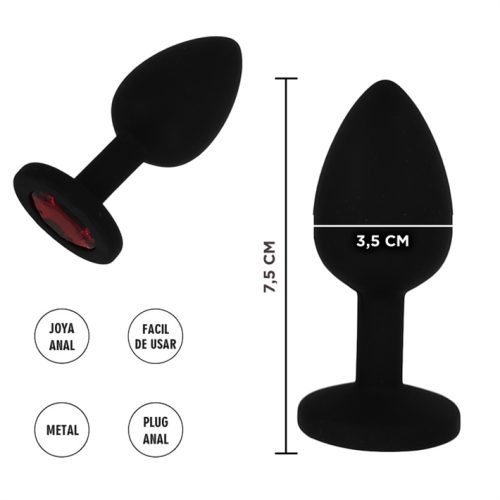 JOYA ANAL SILICONDADA PYXIS ROJA M