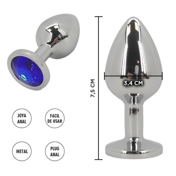 SS-SF-70095 JOYA ANAL METÁLICA CYGNUS AZUL