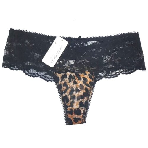 B018L TANGA LEOPARDO BORDE ANCHO
